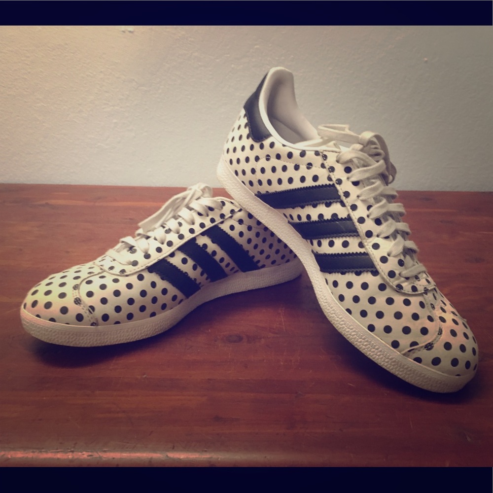 Adidas polka dot women’s Gazelles